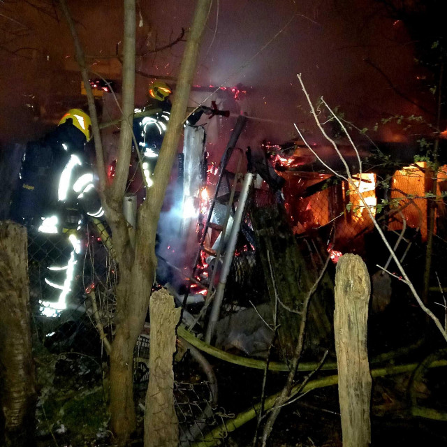 Požar u zapadnom dijelu Zagreba