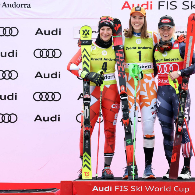 Leona Popović, Petra Vlhova i Mikaela Shiffrin