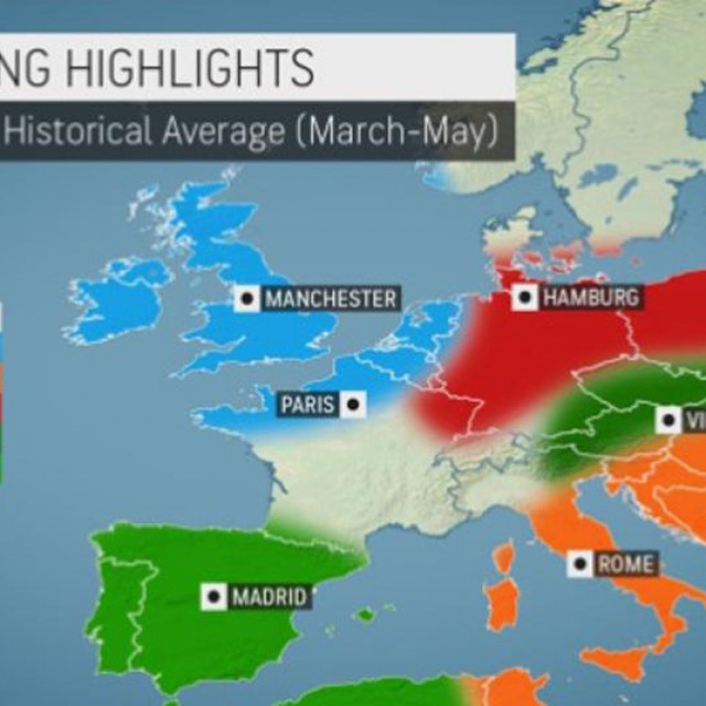 Vremenska prognoza za proljeće 2023.godine
