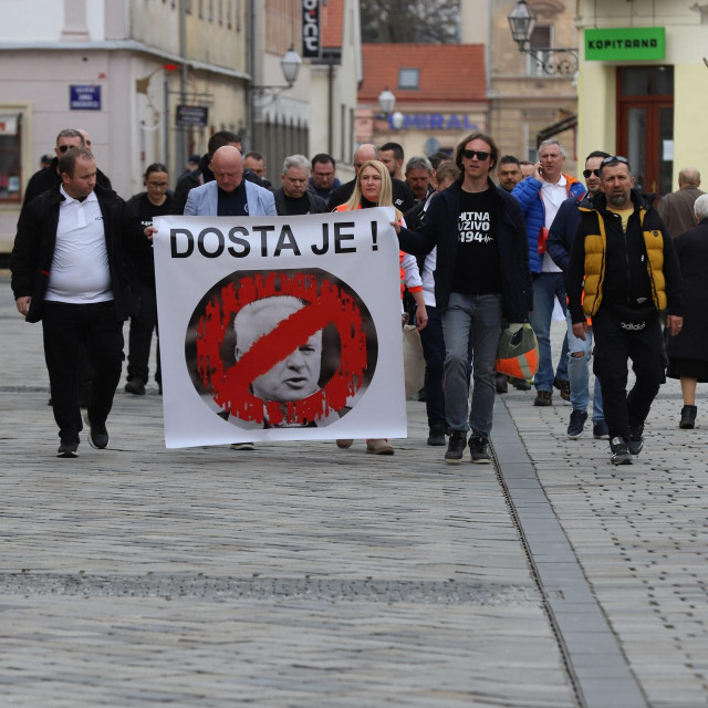 Prosvjed u Varaždinu