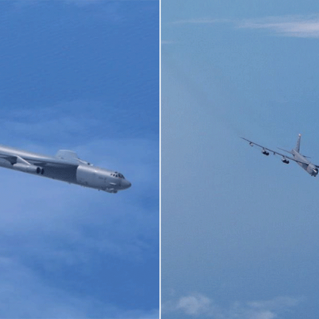 Susret američkih bombardera i ruskog Suhoja