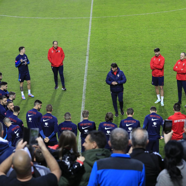 Zlatko Dalić i Vatreni u Dugopolju