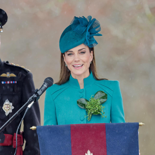 Održala je govor irskoj gardi povodom Dana sv. Patrika