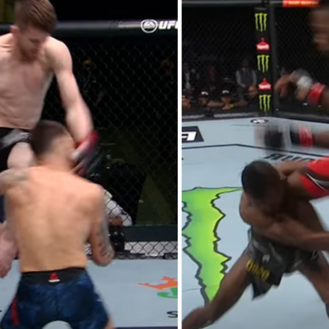 Cory Sandhagen vs. Frankie Edgar (lijevo); Manel Kape vs. Ode Osbourne (desno)