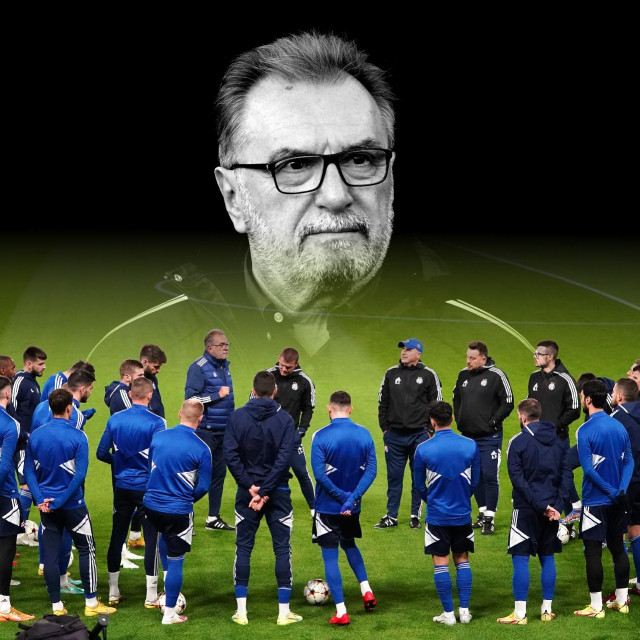 Ante Čačić i igrači Dinama