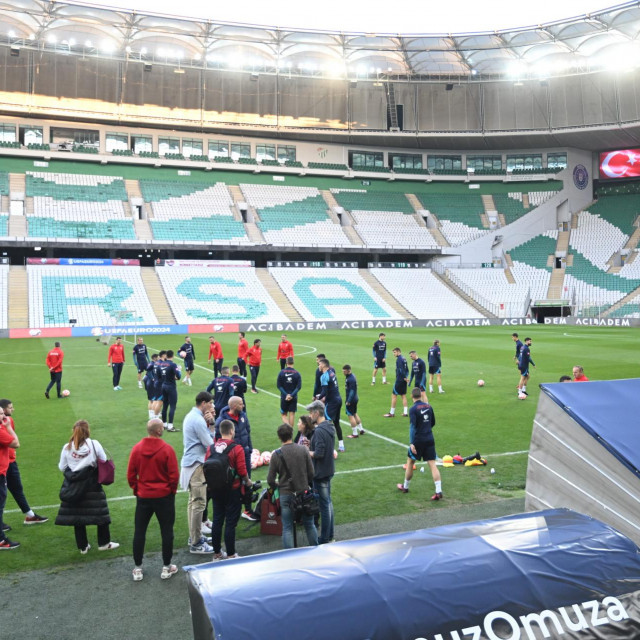 Trening naše reprezenzacije pred utakmicu Turska - Hrvatska