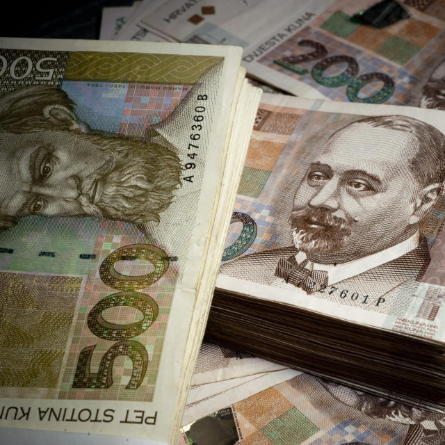 Ilustracija, novčanice kune 