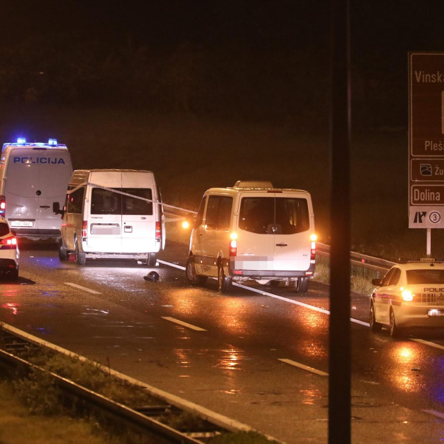 Mjesto sukoba policije i navijača kod odmorišta Desinec