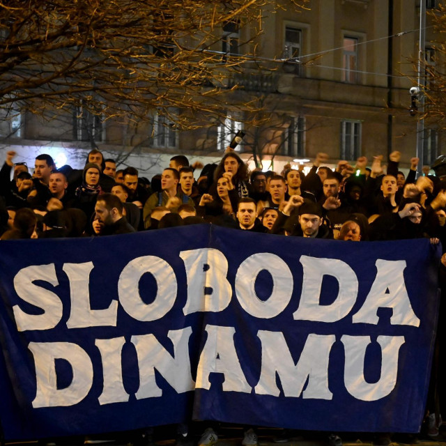 Navijači Dinama za vrijeme nedavne Skupštine kluba