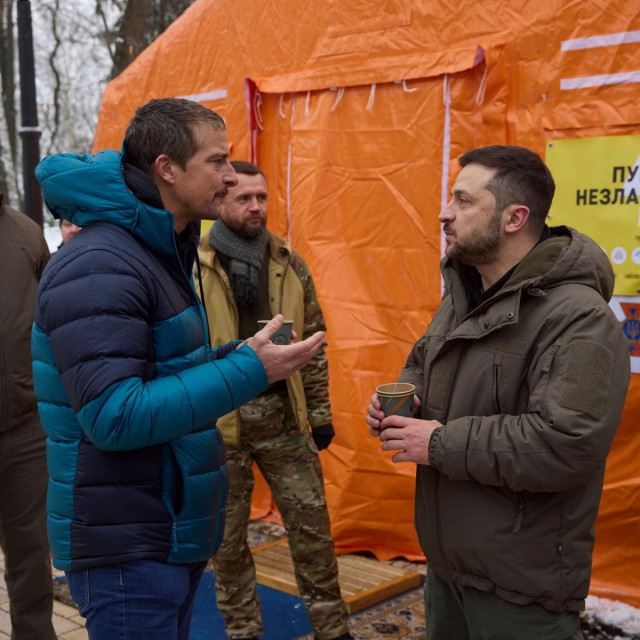 Bear Grylls i Volodimir Zelenski