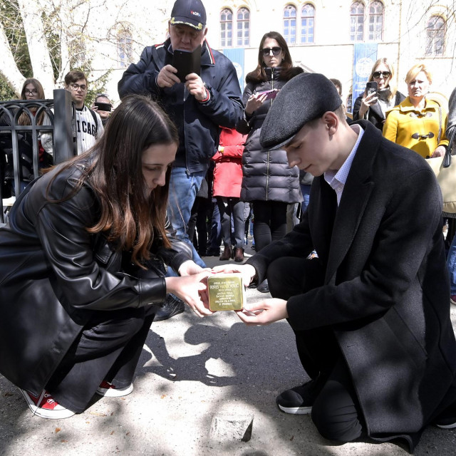 Svečano polaganje Kamena spoticanja u spomen na Borisa Hanžekovića