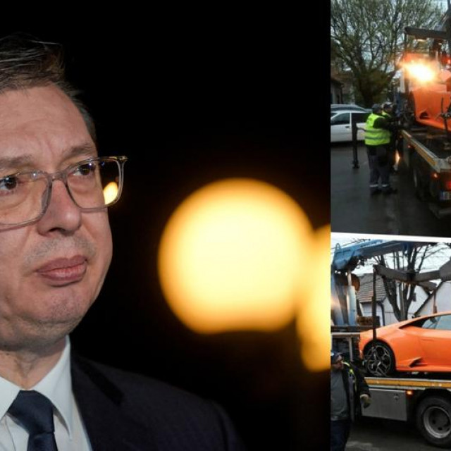 Aleksandar Vučić i Lamborghini sina jednog od njegovih kumova
