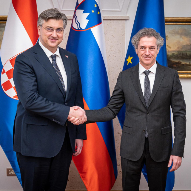 Robert Golob i Andrej Plenković