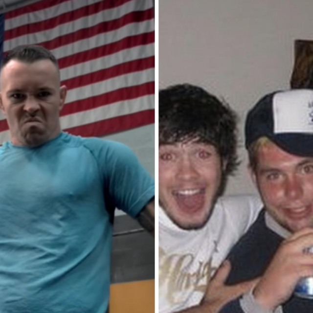 Colby Covington (lijevo) i Jon Jones (skroz desno)