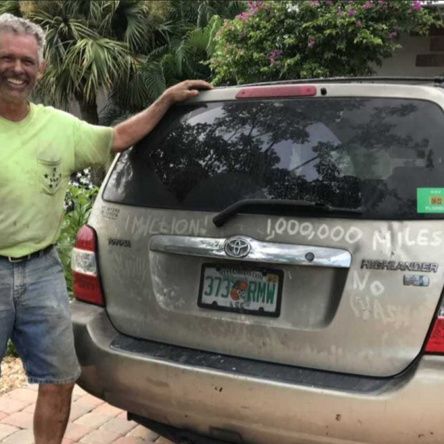 Mark Miller i Toyota Highlander