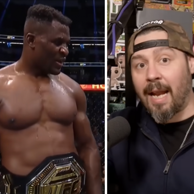 Francis Ngannou (lijevo) i Dan Hardy (desno)