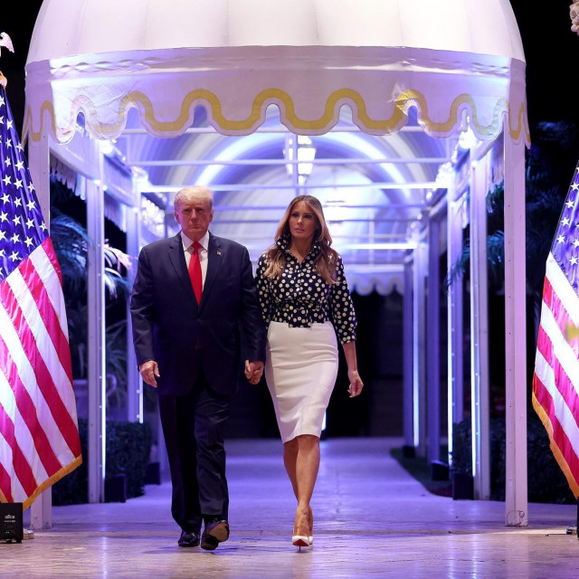 Donald Trump i Melania Trump u Mar-a-Lagu