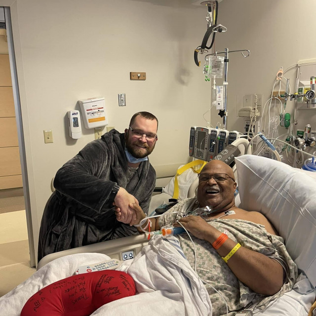 Tim Letts i Bill Sumiel nakon uspješne transplantacije