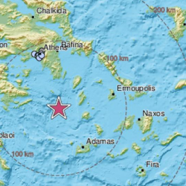 Epicentar potresa u Grčkoj