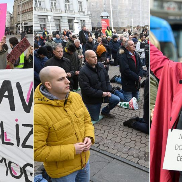 Molitelji na Trgu u Zagrebu i kontraakcija ‘Tiha misa‘