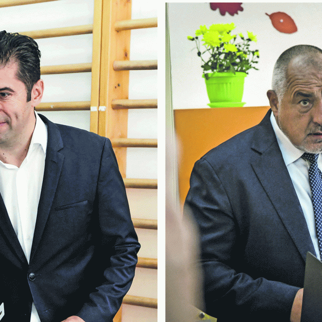 Kiril Petkov (lijevo) i Bojko Borisov (desno)