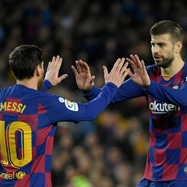 Leo Messi i Gerard Pique