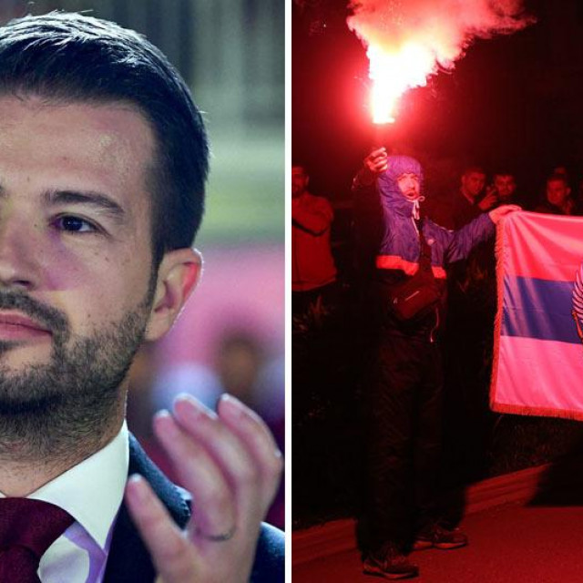 Jakov Milatović i slavlje njegovih pristaša