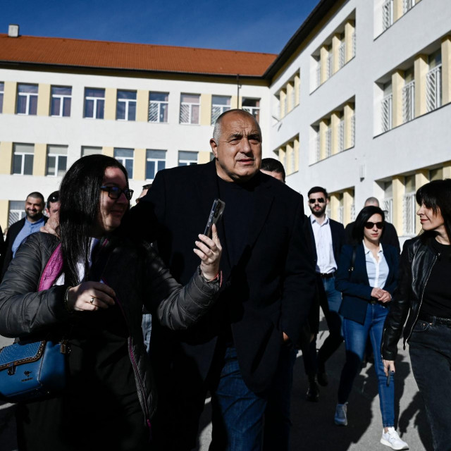 Bojko Borisov na biračkom mjestu