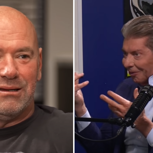Dana White (lijevo) i Vince McMahon (desno)