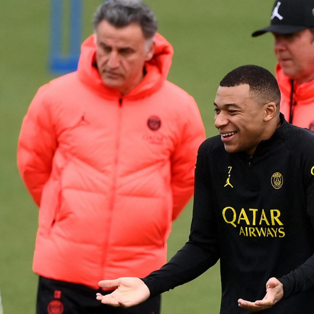 Kylian Mbappe i Christophe Galtier