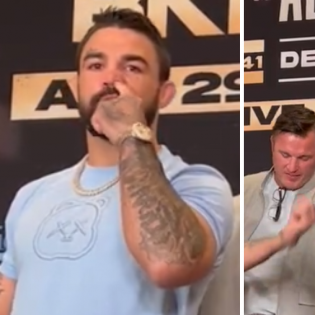 Mike Perry (lijevo) i Luke Rockhold (desno)