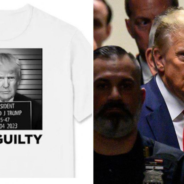 Majica koja se prodaje s likom Trumpa