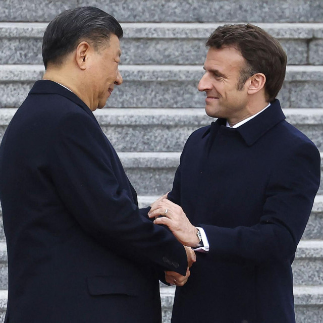 Xi Jinping i Emmanuel Macron