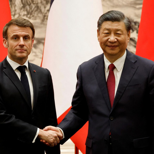 Emmanuel Macron i Xi Jinping