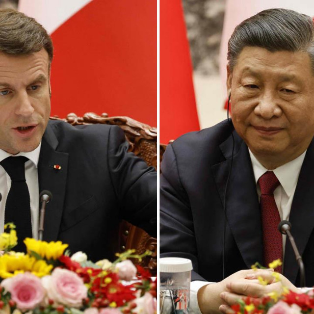 Emmanuel Macron i Xi Jinping