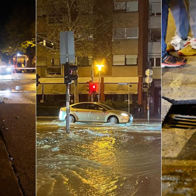 Puknuće cijevi u Vodovodnoj