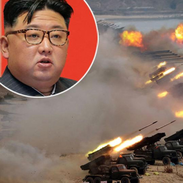 Kim Jong-Un i artiljerija Sjeverne Koreje