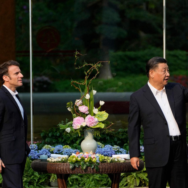 Xi Jinping i Emmanuel Macron