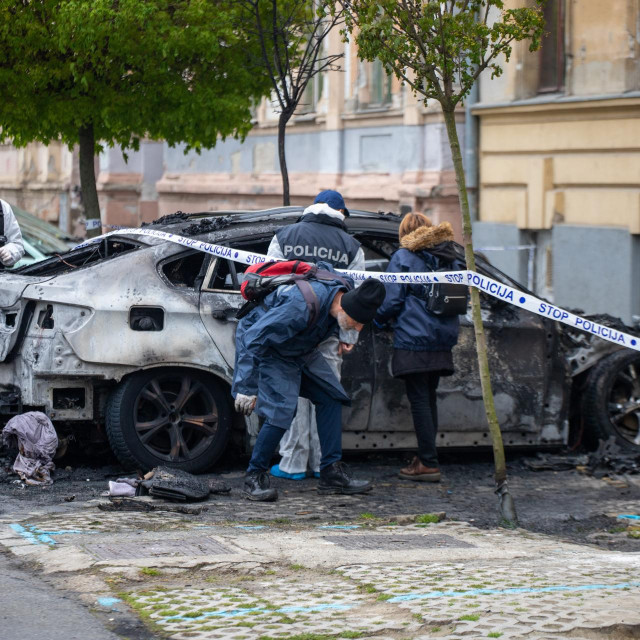 Zapaljeni BMW sutkinje Vlaste Šimenić-Kovač