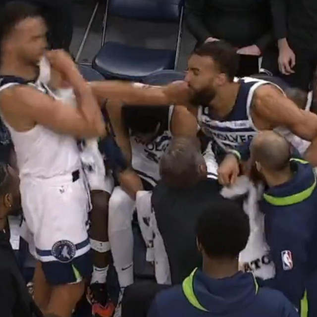 Rudy Gobert udara Kylea Andersona