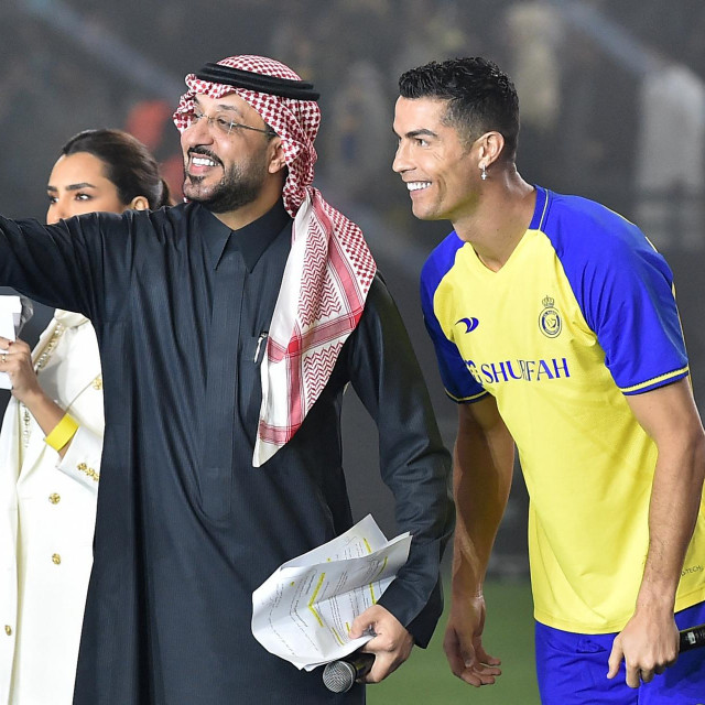 Cristiano Ronaldo na predstavljanju u Rijadu