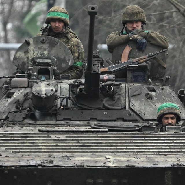 Ukrajinski vojnici u blizini Bahmuta