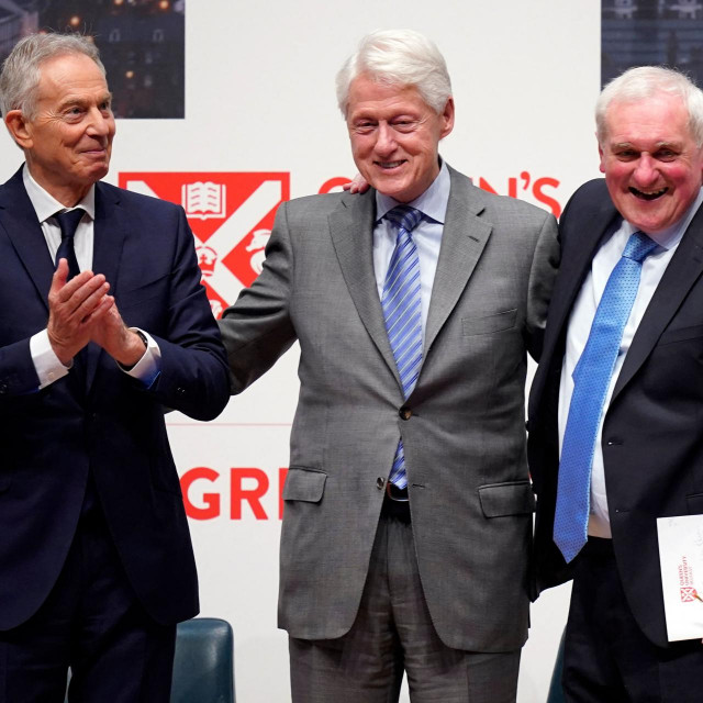 Tony Blair, Bill Clinton i Bertie Ahern