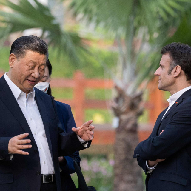 Xi Jinping i Emmanuel Macron