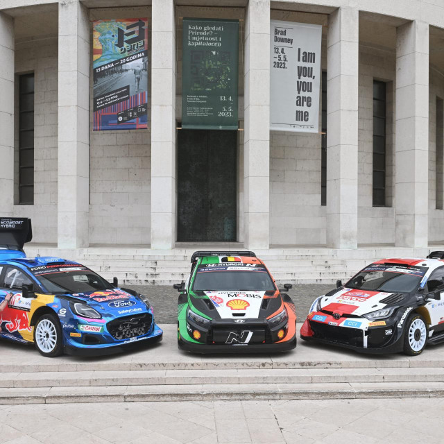 Defile automobila koji će sudjelovati na WRC Croatia na Trgu žrtava fašizma
 