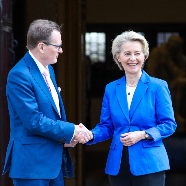 Ian Greer i Ursula von der Leyen