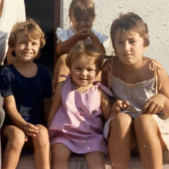 Mila Horvat kao djevojčica