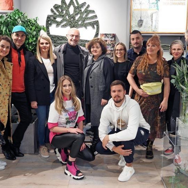 Direktorica Timberland Hrvatska Mirjana Ljubić s uzvanicima i timom