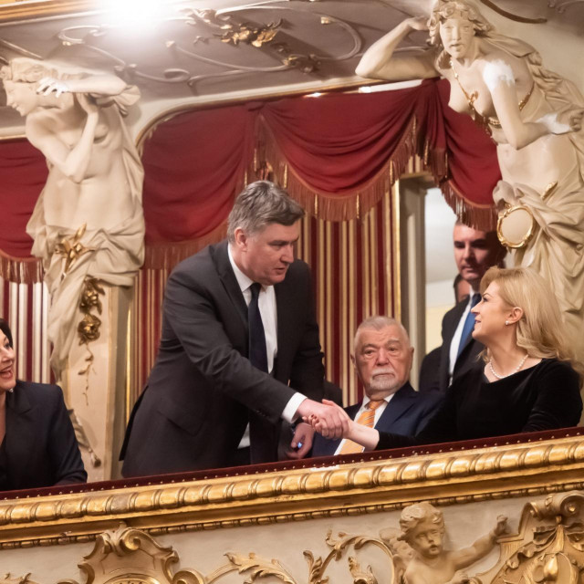 Sanja Musić Milanović, Zoran Milanović, Stjepan Mesić i Kolinda Grabar Kitarović