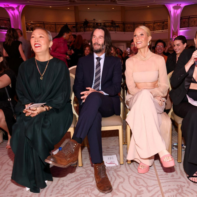 Jeanne Yang, Keanu Reeves, Gwyneth Paltrow, Sara Foster, and Brie Larson na dodjeli Annual Fashion Los Angeles Awards